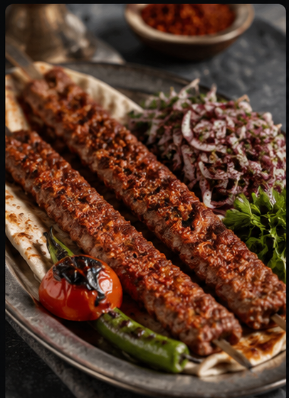 Home lezzetli kebap menüsü
